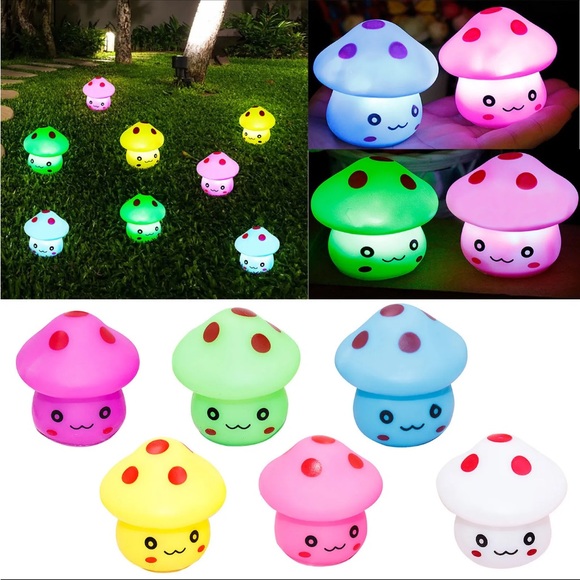 Kawaii Mushroom Night Light - Picture 2 of 11